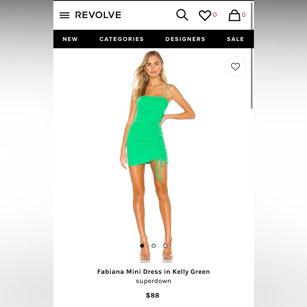 Superdown Fabiana Mini Dress in Kelly Green